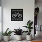 Personalized Mountain Bike Metal Sign: Custom Cycling Art