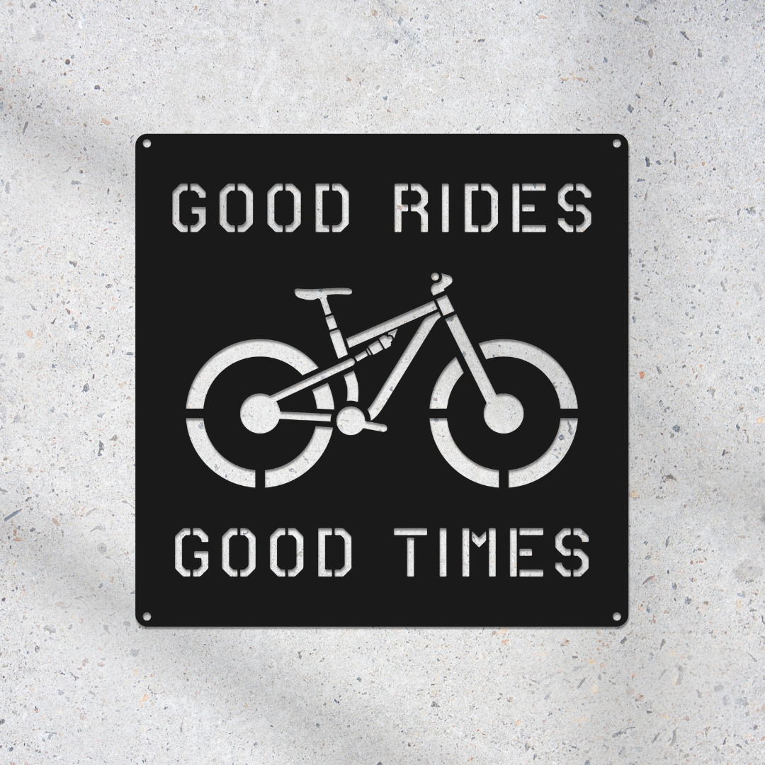 Personalized Mountain Bike Metal Sign: Custom Cycling Art