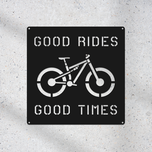 Personalized Mountain Bike Metal Sign: Custom Cycling Art