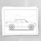 Mountain Bikes & Cars Coloring Book | V3 | Printable | 40 Pages