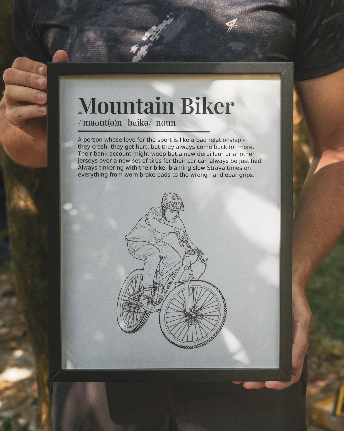 Mountain Biker Definition Print