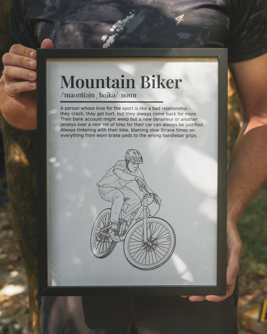 Mountain Biker Definition Print