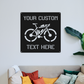 Personalized Gravel Bike Metal Wall Art: Custom Cycling Sign
