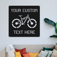 Personalized Mountain Bike Metal Sign: Custom Cycling Art