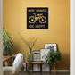 Personalized Gravel Bike Metal Wall Art: Custom Cycling Sign