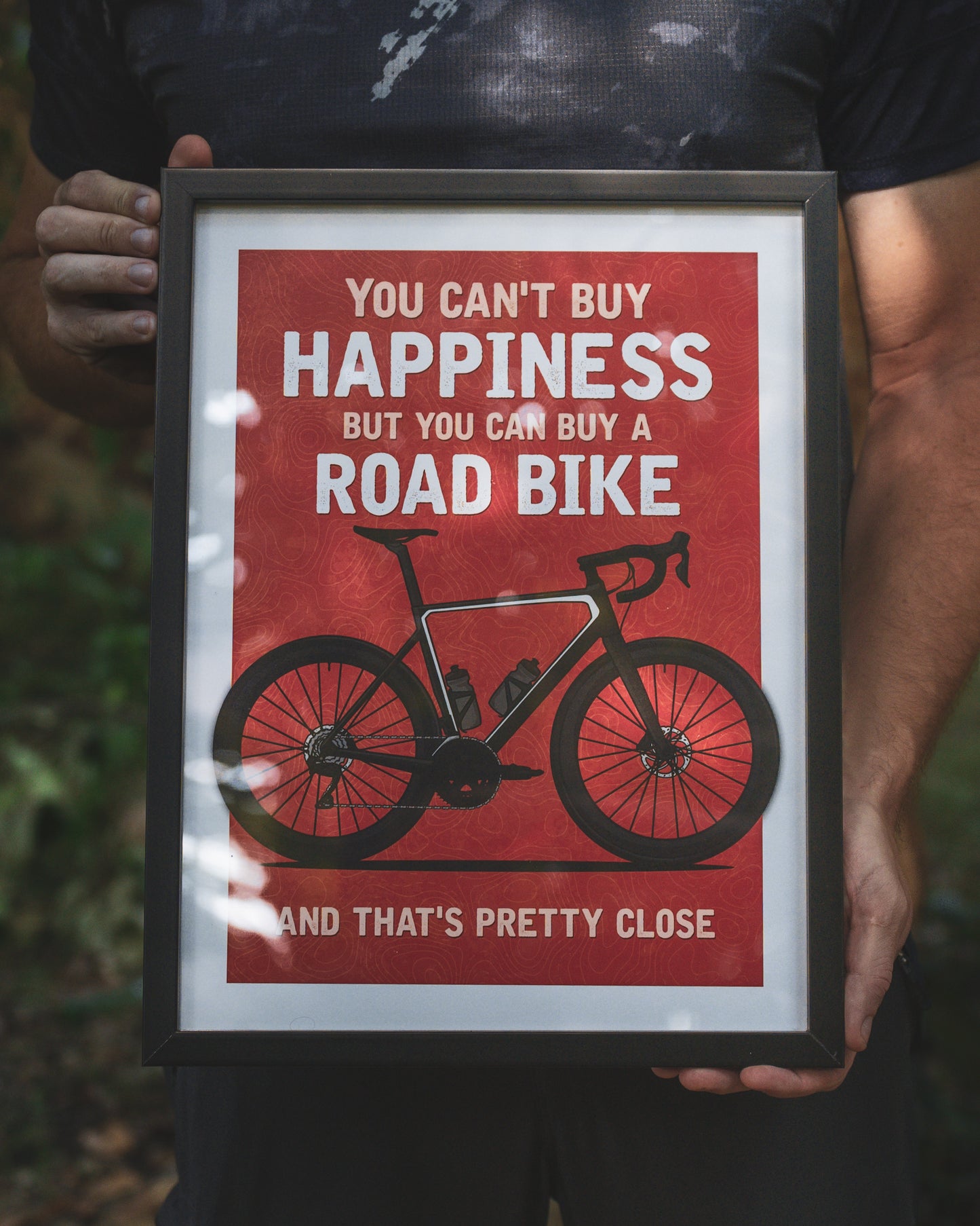 Road Bike is Happiness Poster