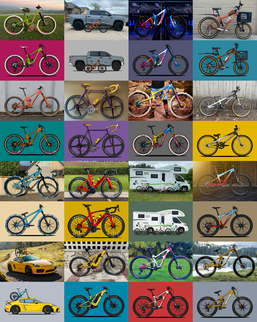 Stand Out Bikes - Draw My Bike - Personalized Bicycle Art