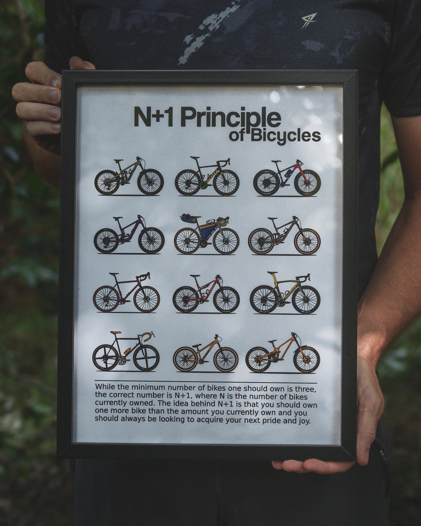 N+1 Principle of Bicycles Print