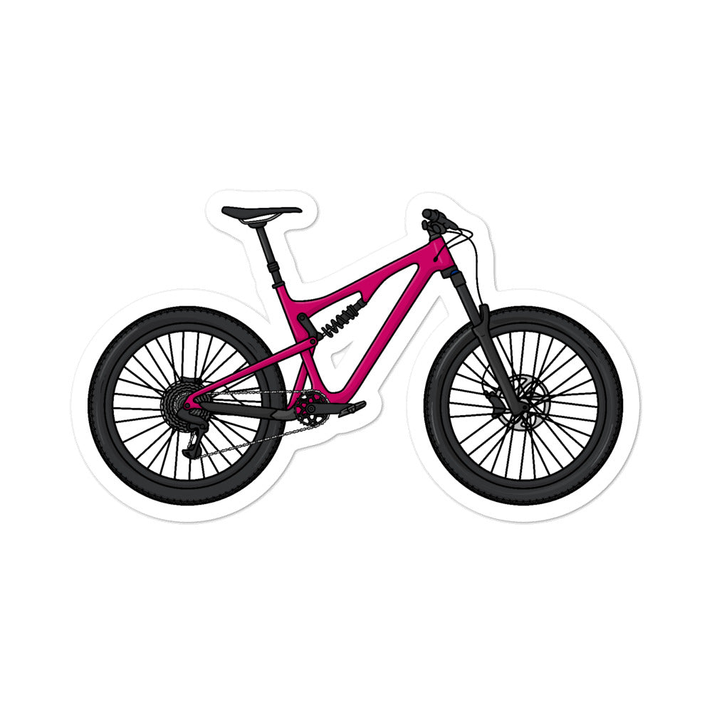 Pink full best sale suspension mountain bike