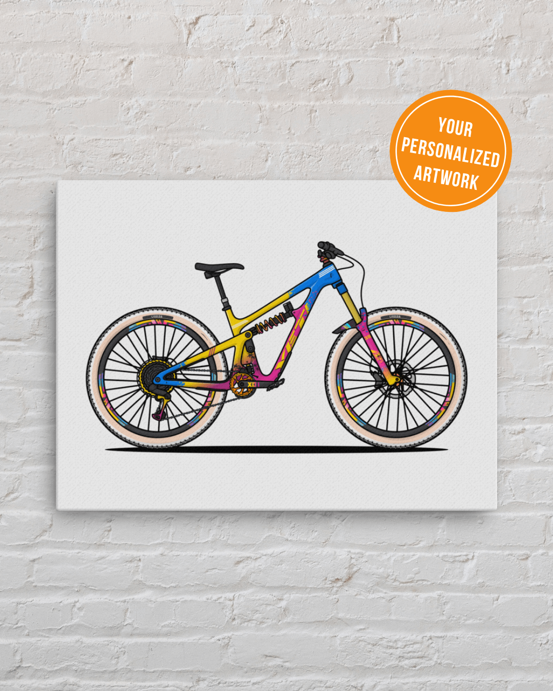 Draw My Bike Personalized Print Stand Out Bikes