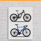 Personalized Bicycle Canvas Print 2 bikes by Stand Out Bikes 