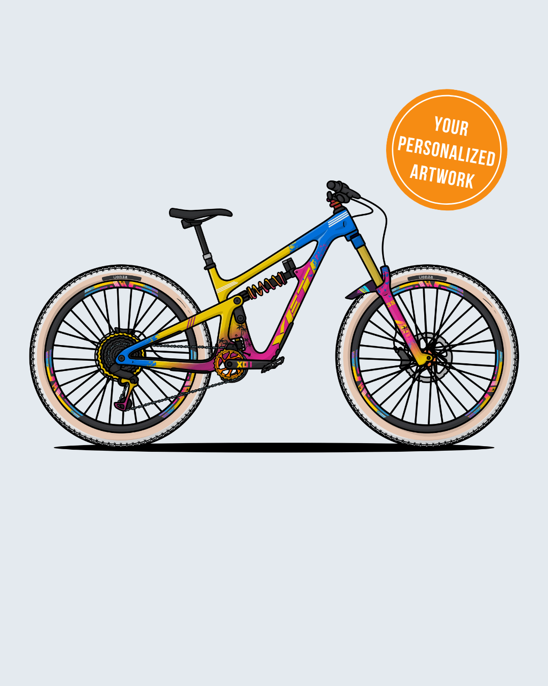 Draw My Bike | Personalized Digital Artwork