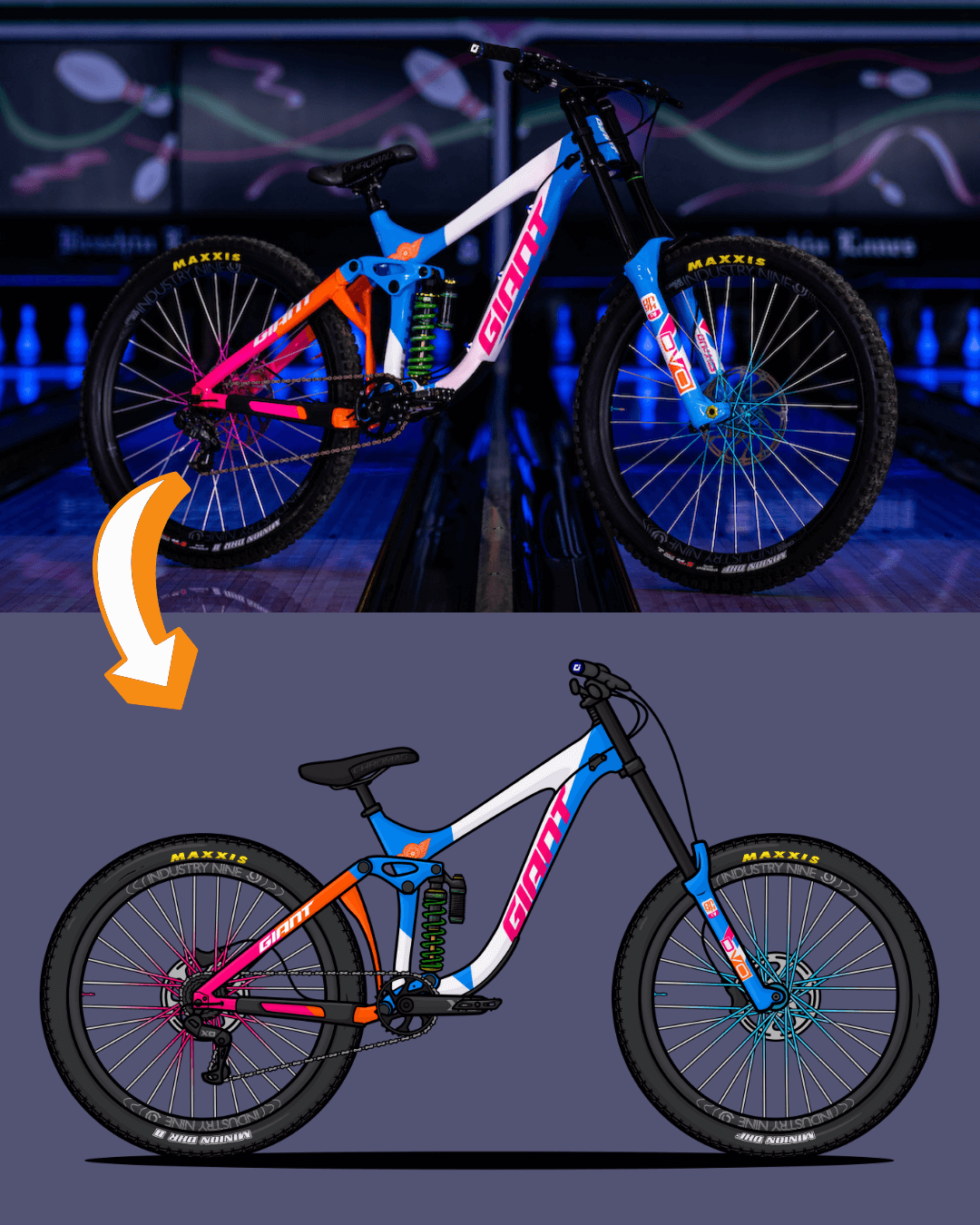Draw My Bike Personalized Digital Artwork Stand Out Bikes