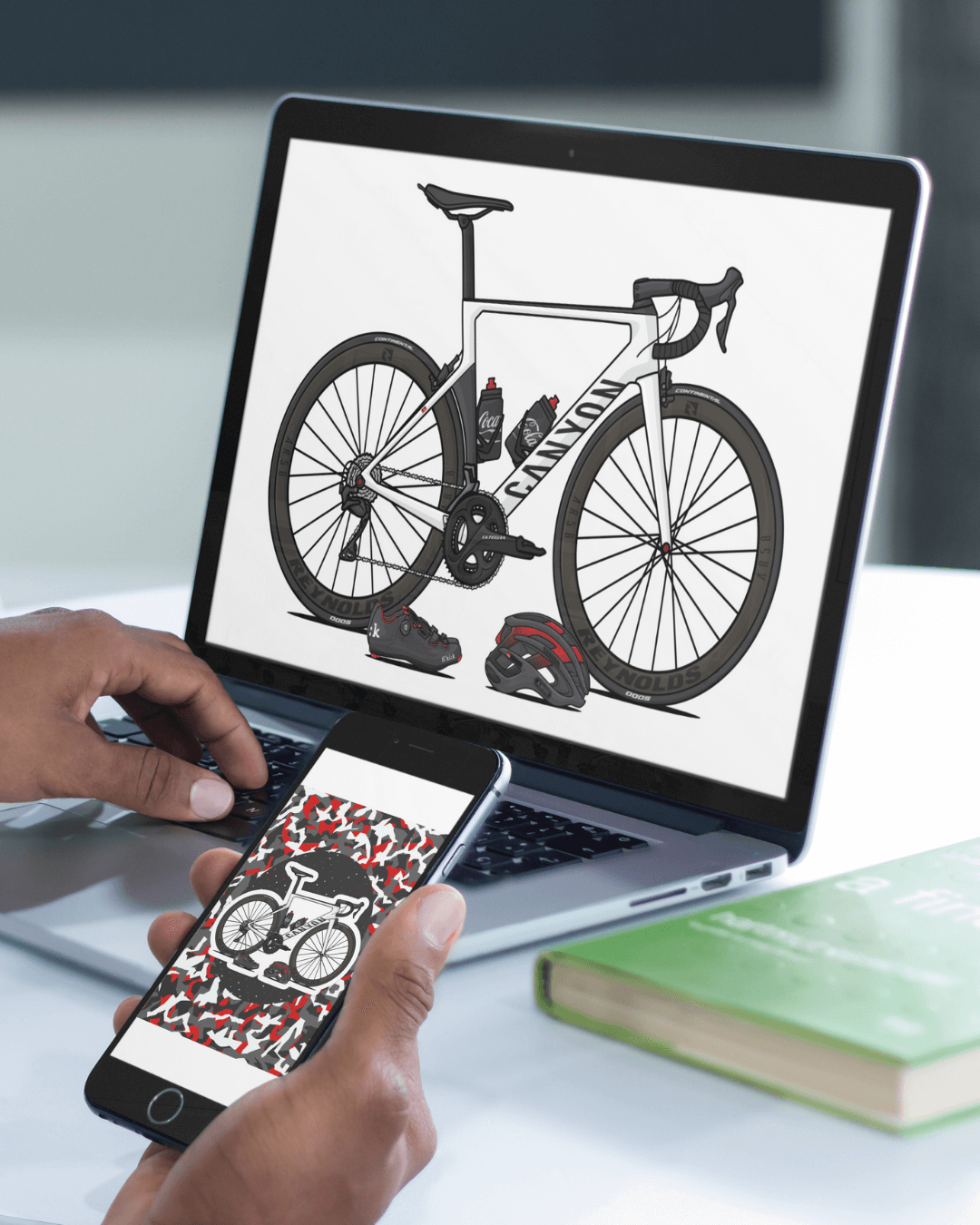 Draw My Bike + Gear | Personalized Digital Artwork