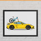 Custom Bike + Car Artwork | Personalized Print
