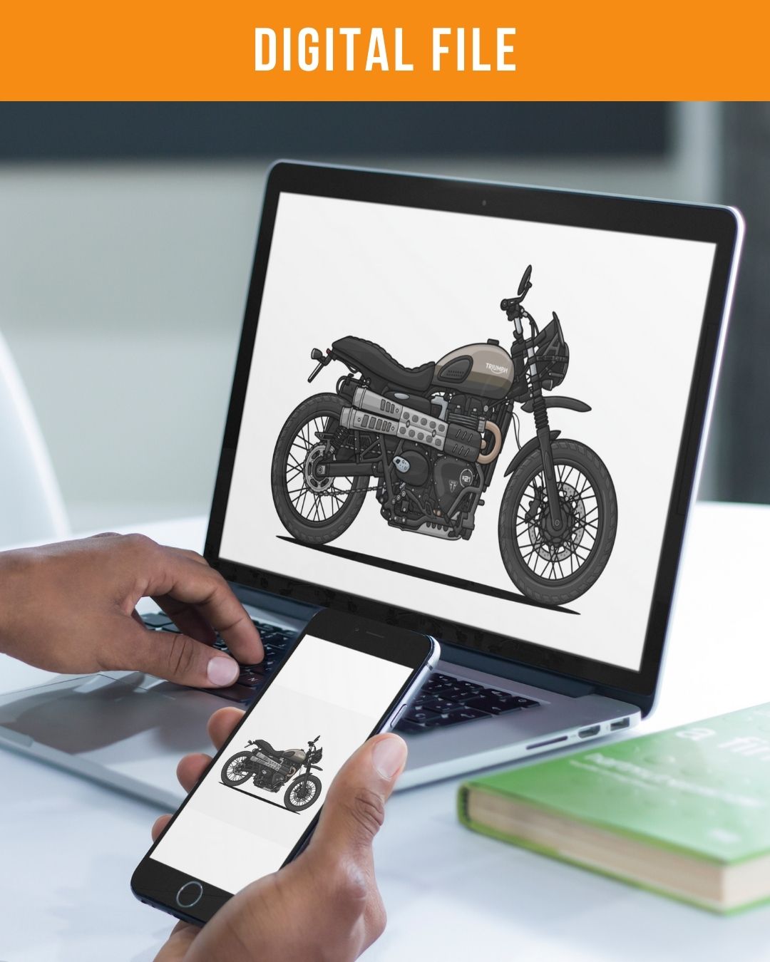Custom Motorcycle Artwork | Personalized Print