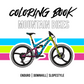 Mountain Bikes | 25-Page Coloring Book | Digital Download