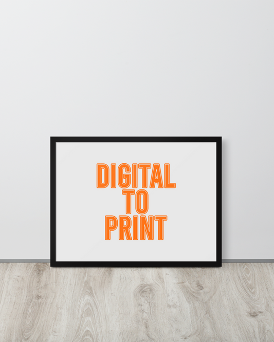 Digital Artwork to Print